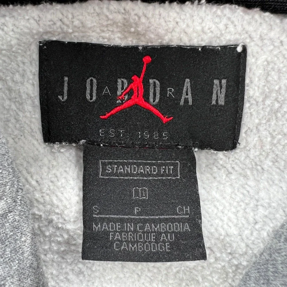 Jordan Jumpman Pullover Hoodie Mens Small Heather‎ Grey Sporty Streetwear Active